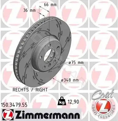 Тормозные диски ZIMMERMANN 150.3479.55