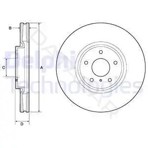 Тормозные диски DELPHI BG9152