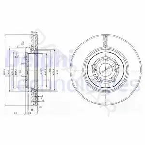 Тормозные диски DELPHI BG3914