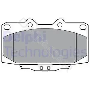 Тормозные колодки DELPHI LP3409