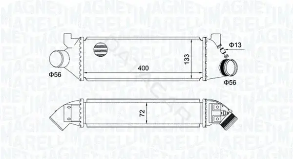 Интеркулер MAGNETI MARELLI 351319204950