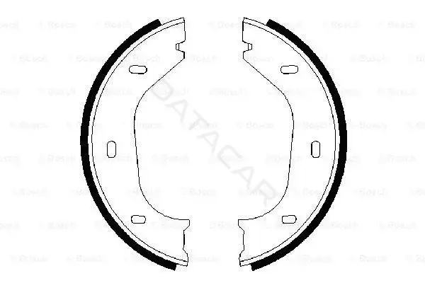 Колодки ручника BOSCH 0986487202