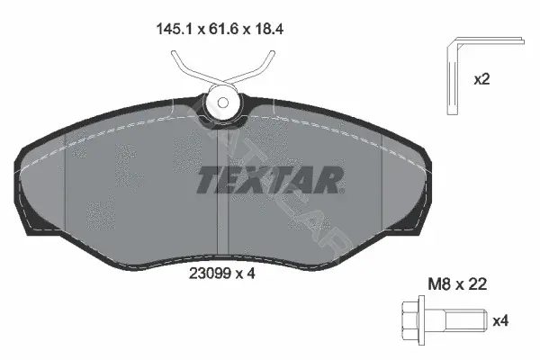 Тормозные колодки TEXTAR 2309902