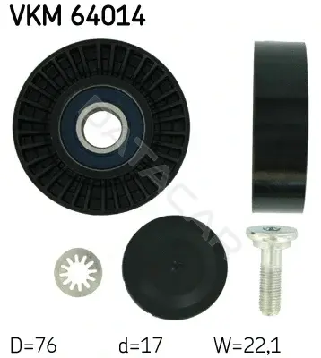 Ролик ремня генератора SKF VKM64014