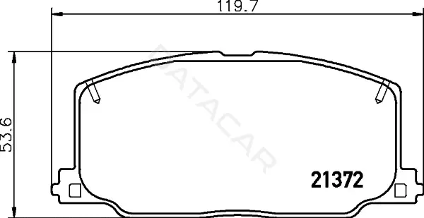 Тормозные колодки BEHR/HELLA/PAGID 8DB355026-961