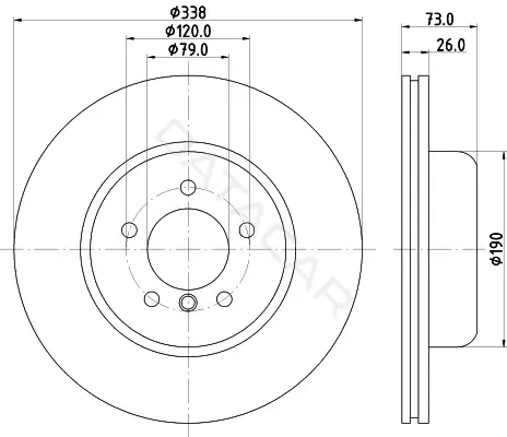 Тормозные диски BEHR/HELLA/PAGID 8DD355132-771