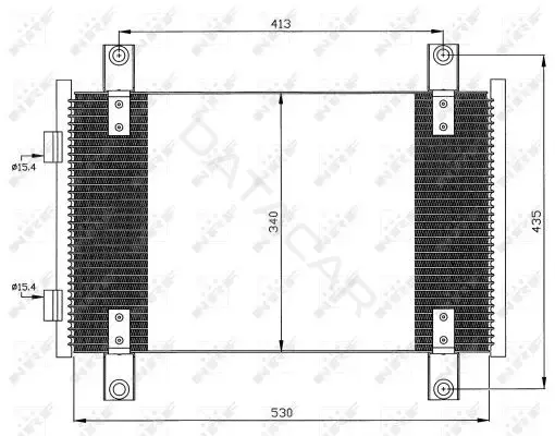 Радиатор кондиционера NRF 35501