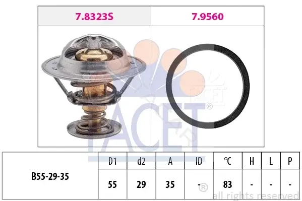 Термостат FACET 7.8323