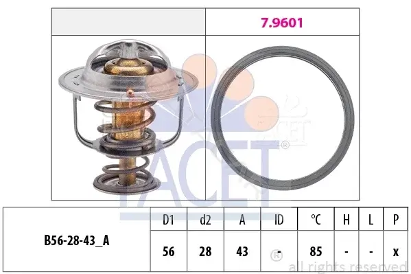 Термостат FACET 7.8398