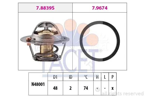 Термостат FACET 7.8839