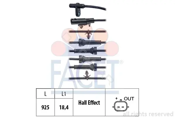 Датчик АБС FACET 21.0231