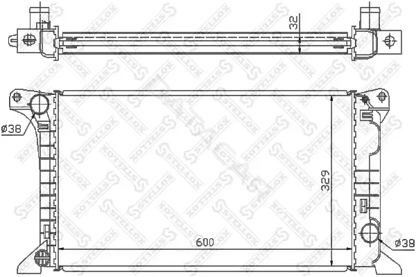 Радиатор охлаждения STELLOX 10-25090-SX