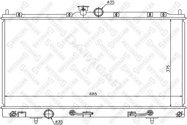 Радиатор охлаждения STELLOX 10-25169-SX