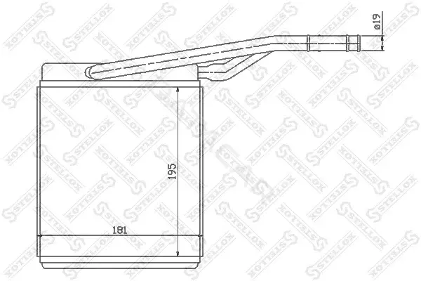 Радиатор печки STELLOX 10-35069-SX
