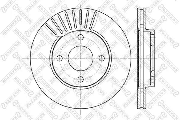 Тормозные диски STELLOX 6020-2549V-SX