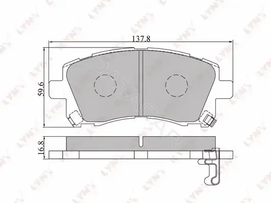 Тормозные колодки LYNXAUTO BD-7104