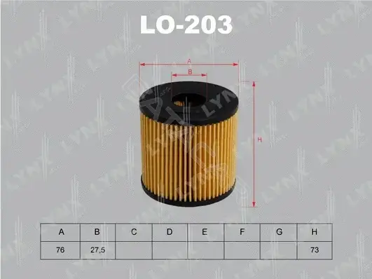 Масляный фильтр LYNXAUTO LO-203
