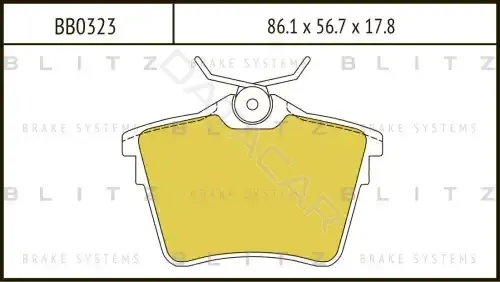 Тормозные колодки BLITZ BB0323