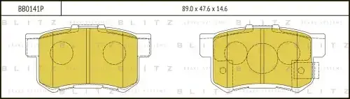 Тормозные колодки BLITZ BB0141P
