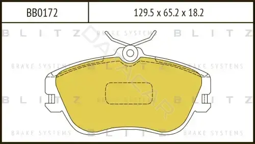 Тормозные колодки BLITZ BB0172