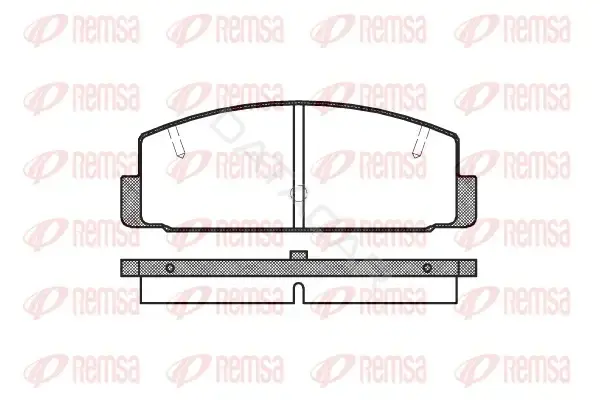 Тормозные колодки REMSA 0179.20
