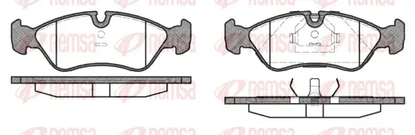Тормозные колодки REMSA 0286.10