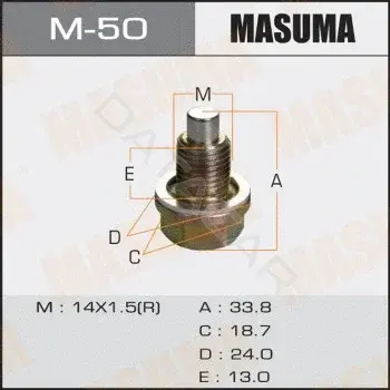 Пробка сливная масляного поддона MASUMA M-50