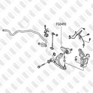 Сайлентблок рычага FIXAR FG0490