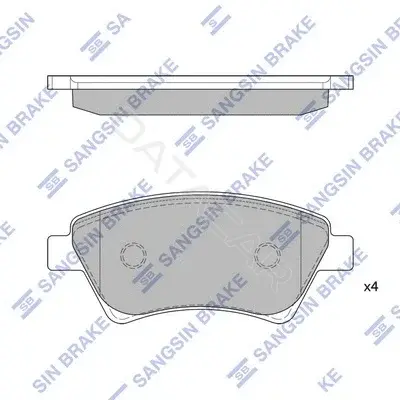 Тормозные колодки Hi-Q SP1413