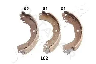 Барабанные колодки JAPANPARTS GF-102AF