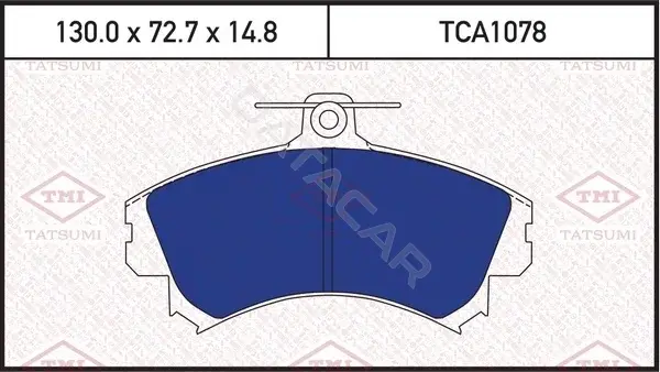 Тормозные колодки TATSUMI TCA1078
