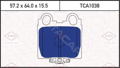 Тормозные колодки TATSUMI TCA1038