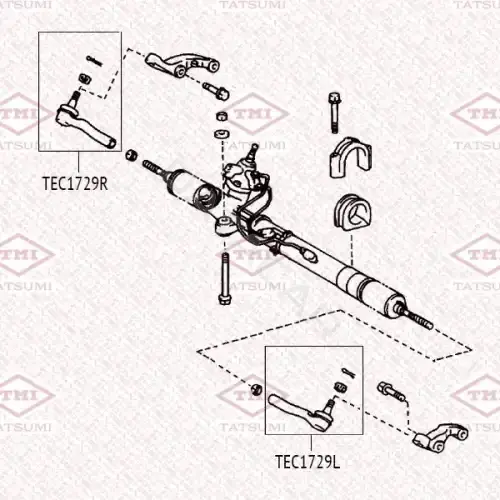 Рулевые наконечники TATSUMI TEC1729L