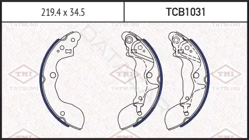 Барабанные колодки TATSUMI TCB1031