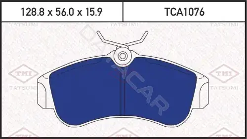 Тормозные колодки TATSUMI TCA1076