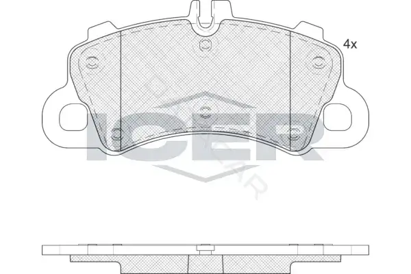 Тормозные колодки ICER 182459