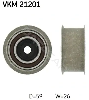 Ролик обводной ремня грм SKF VKM21201