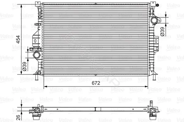 Радиатор охлаждения VALEO 701536