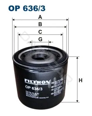Масляный фильтр FILTRON OP636/3
