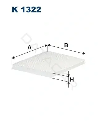 Фильтр салонный FILTRON K1322