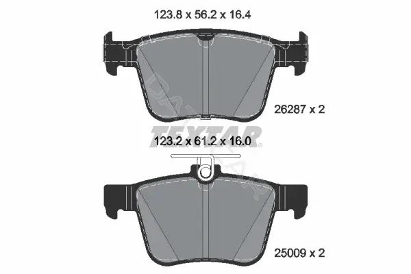 Тормозные колодки TEXTAR 2628701