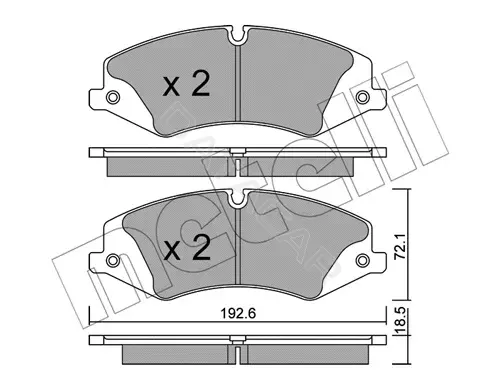 Тормозные колодки METELLI 22-0836-0