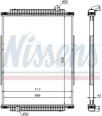 Радиатор охлаждения NISSENS 637880