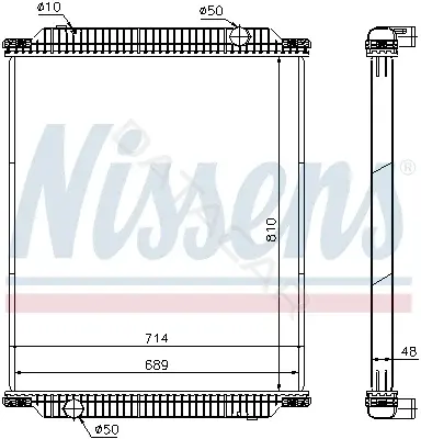 Радиатор охлаждения NISSENS 672570
