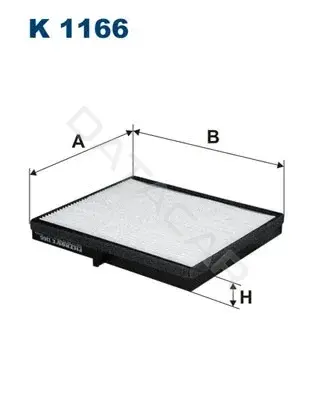 Фильтр салонный FILTRON K1166