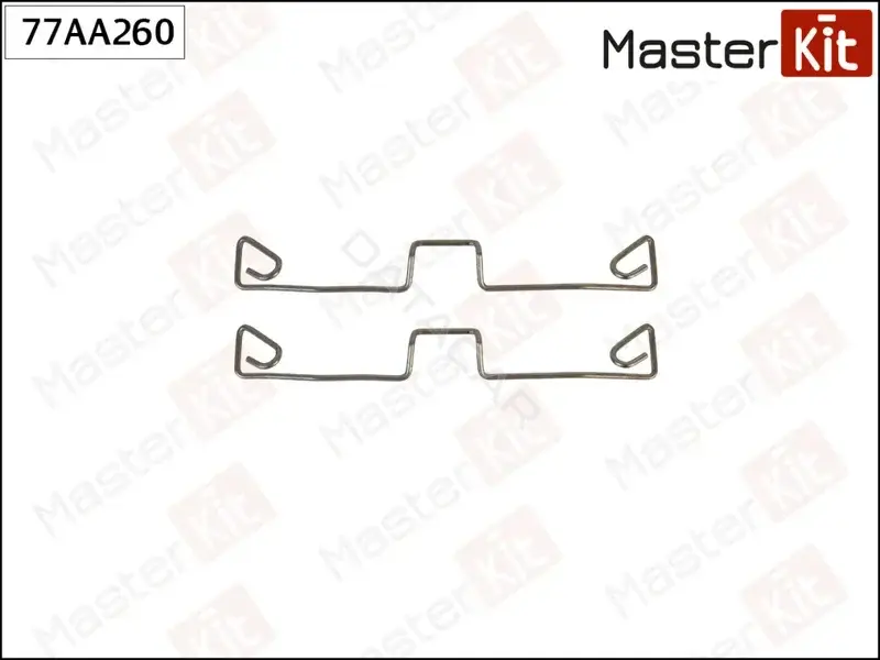 Ремкомплект тормозных колодок MASTERKIT 77AA260