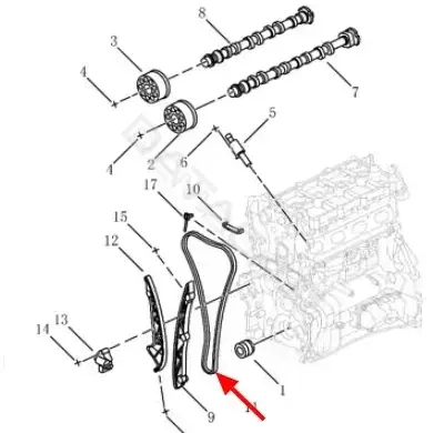 Цепь грм GEELY 1046009600