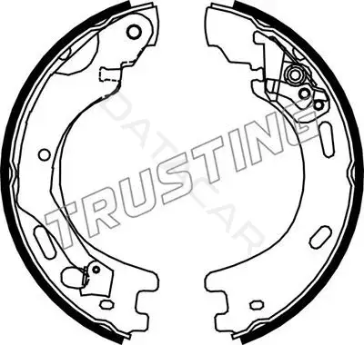 Колодки ручника TRUSTING 092.314