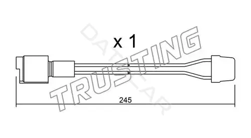 Датчик износа тормозных колодок TRUSTING SU.072