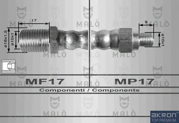 Тормозные шланги MALO 8451